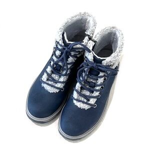Sporto Blue Winter Lace Up Boots